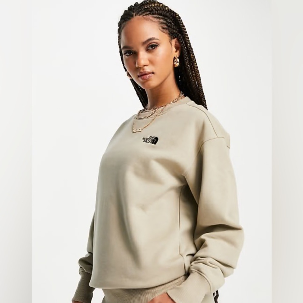 The North Face Beige Crewneck Sweatshirt